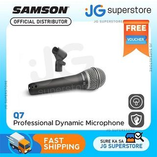 Samson Q7 Professional Dynamic Supercardioid Microphone Handheld with Mic Clip for Vocal and Instrument Recording, Studio, Live Performance, Karaoke | JG Superstore