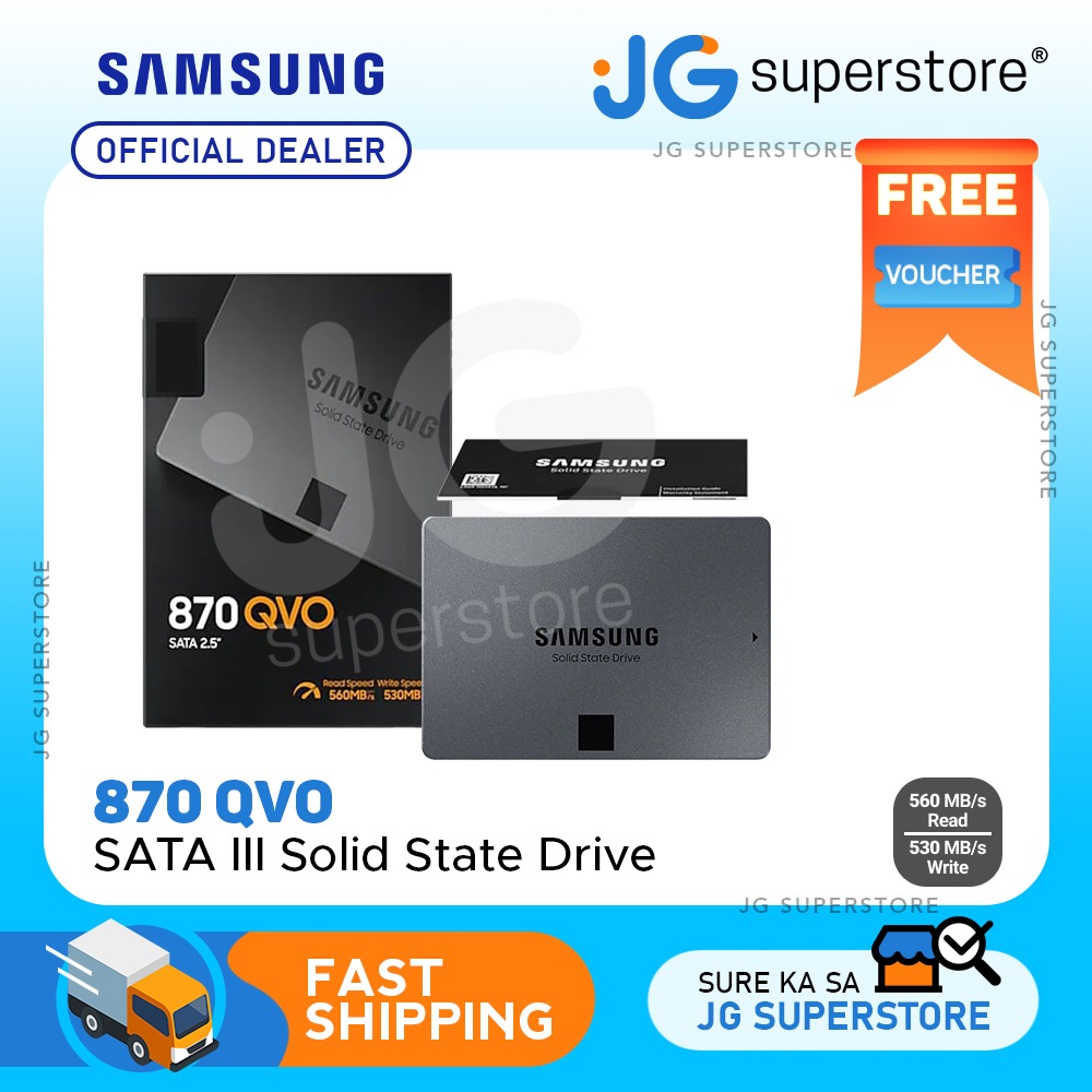 Samsung 870 QVO SATA III (1TB, 2TB) 2.5" SSD Solid State Drive with