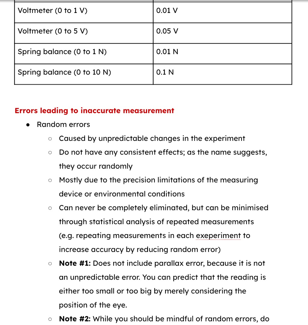 RGS Sec 3/Sec 4 Physics Practical Notes IP O level Raffles Girls School ...