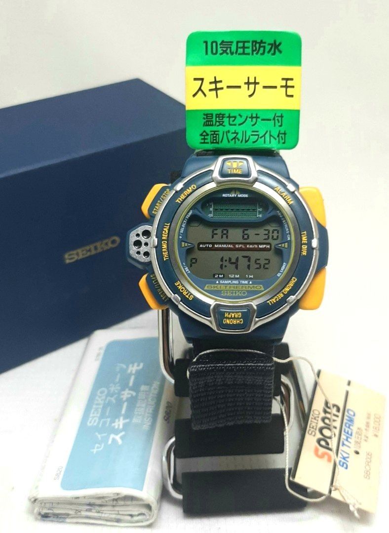 SEIKOセイコースポーツスキーサーモ S820-6000電池交換済み稼働品
