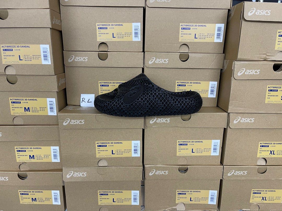 Sell Asics 3D Sandal Slide Slip 黑色藍色Black & Navy 現貨全新(S，M