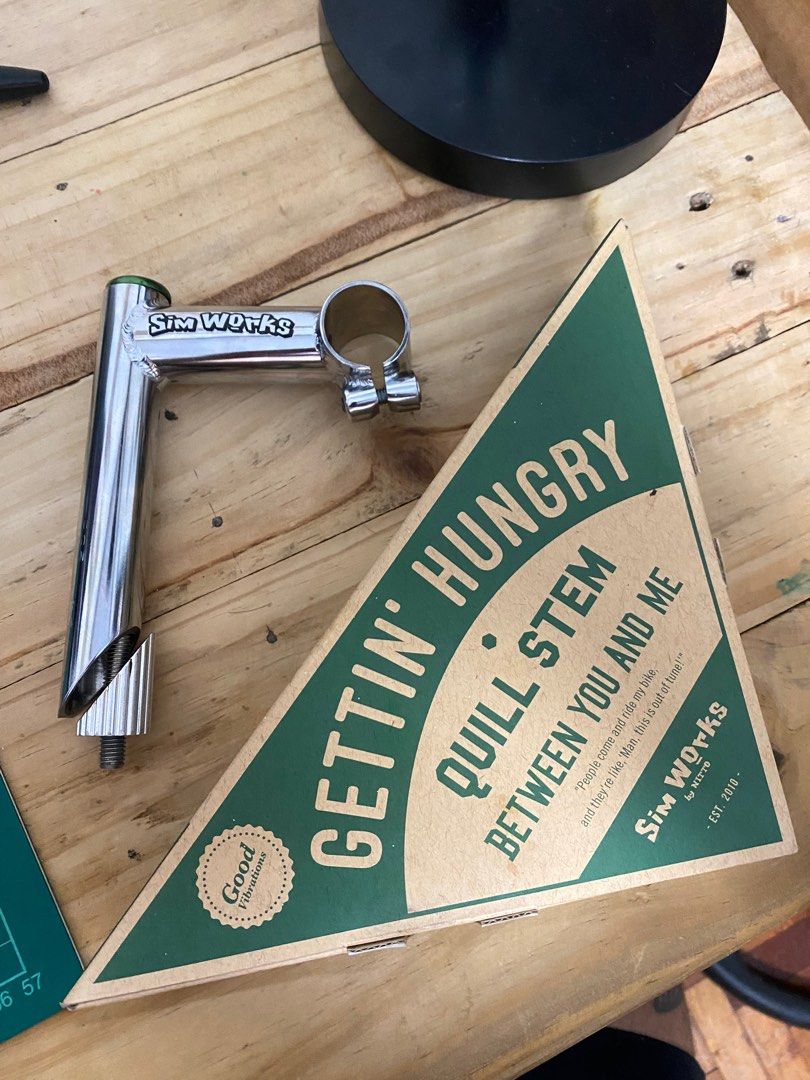 Simworks Getting Hungry (Category: Body Parts and Accessories) located in Cabanatuan. Submitted by kitvalino (Listing ID 1240368185, Image 1). Description: For sale: 🥬🥬🥬 • Simworks Getting Hungry Stem “Lettuce” - 80 mm, 25.4 — clamping, 22.2 — insertion. RFS: shorter stem. 4,000 shipped. Thank you!.