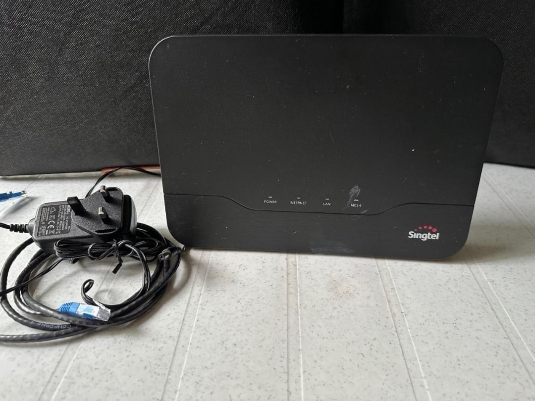 Singtel Telco Mesh Router Wifi Connection Device broadband