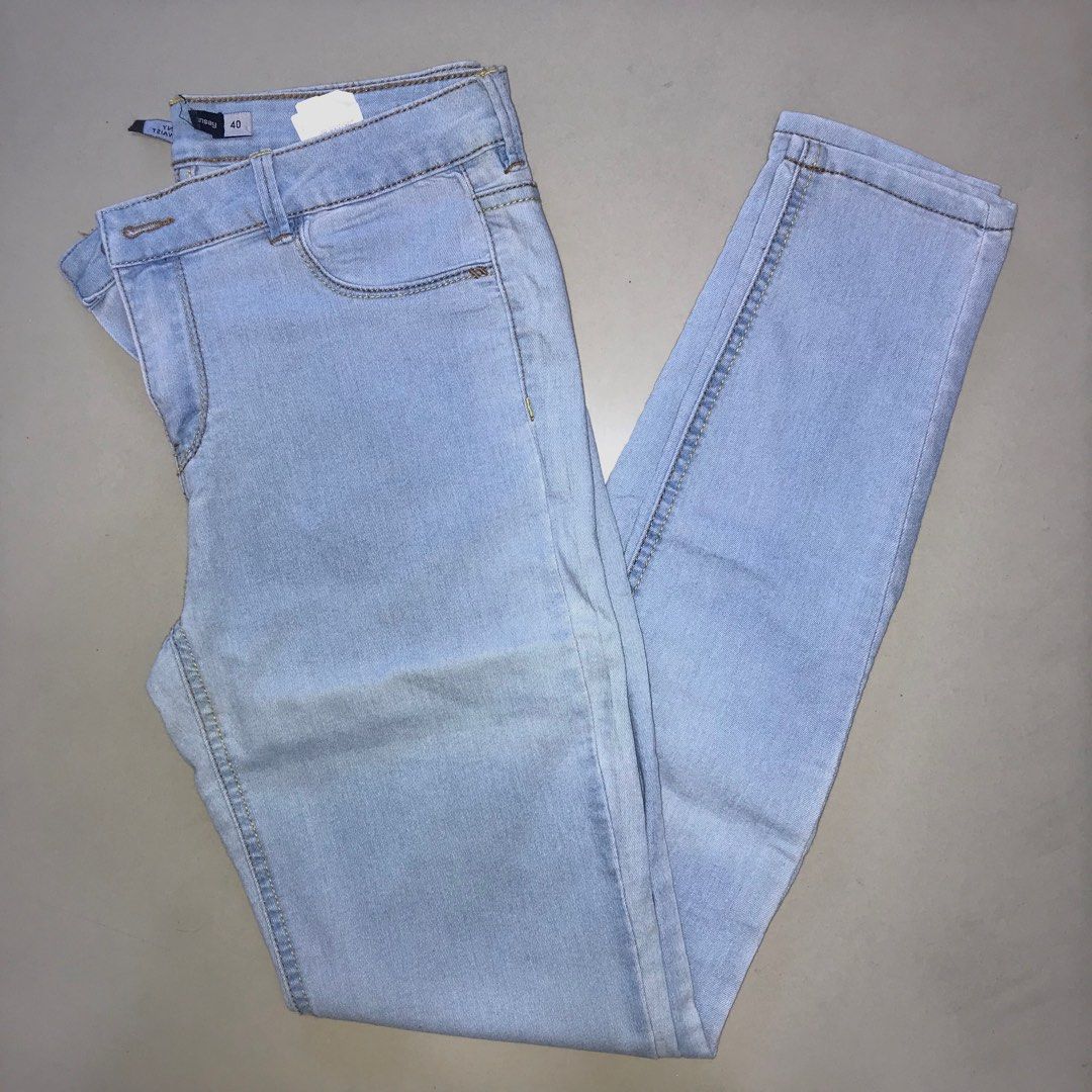 skinny mid waist jeans, Women's Fashion, Bottoms, Jeans on Carousell