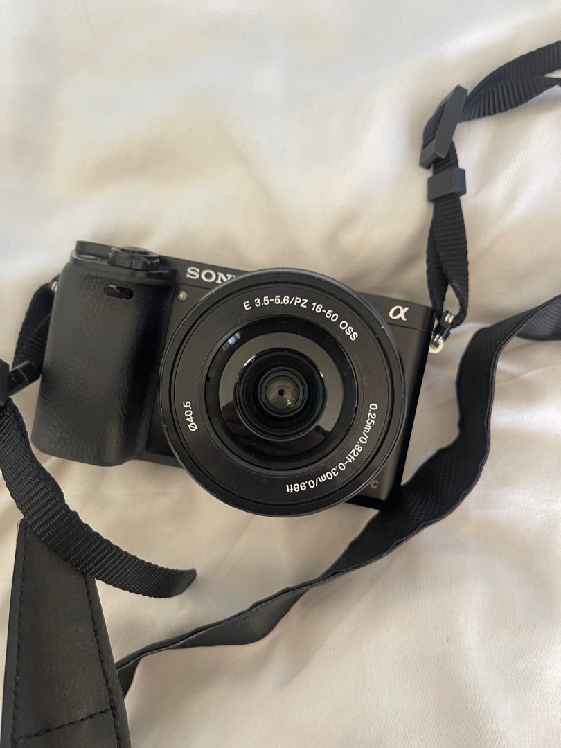 Sony A6000 with Microphone Attachment, Photography, Cameras on Carousell