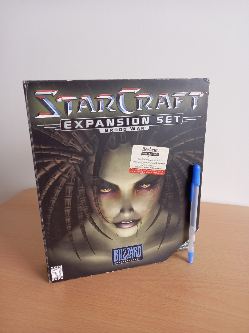 StarCraft Brood War Expansion Set Vintage Big Box PC