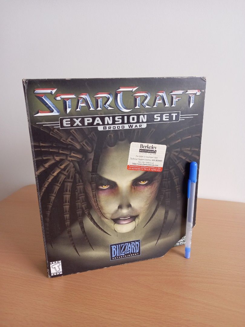 StarCraft Brood War Expansion Set Vintage Big Box PC, Video Gaming