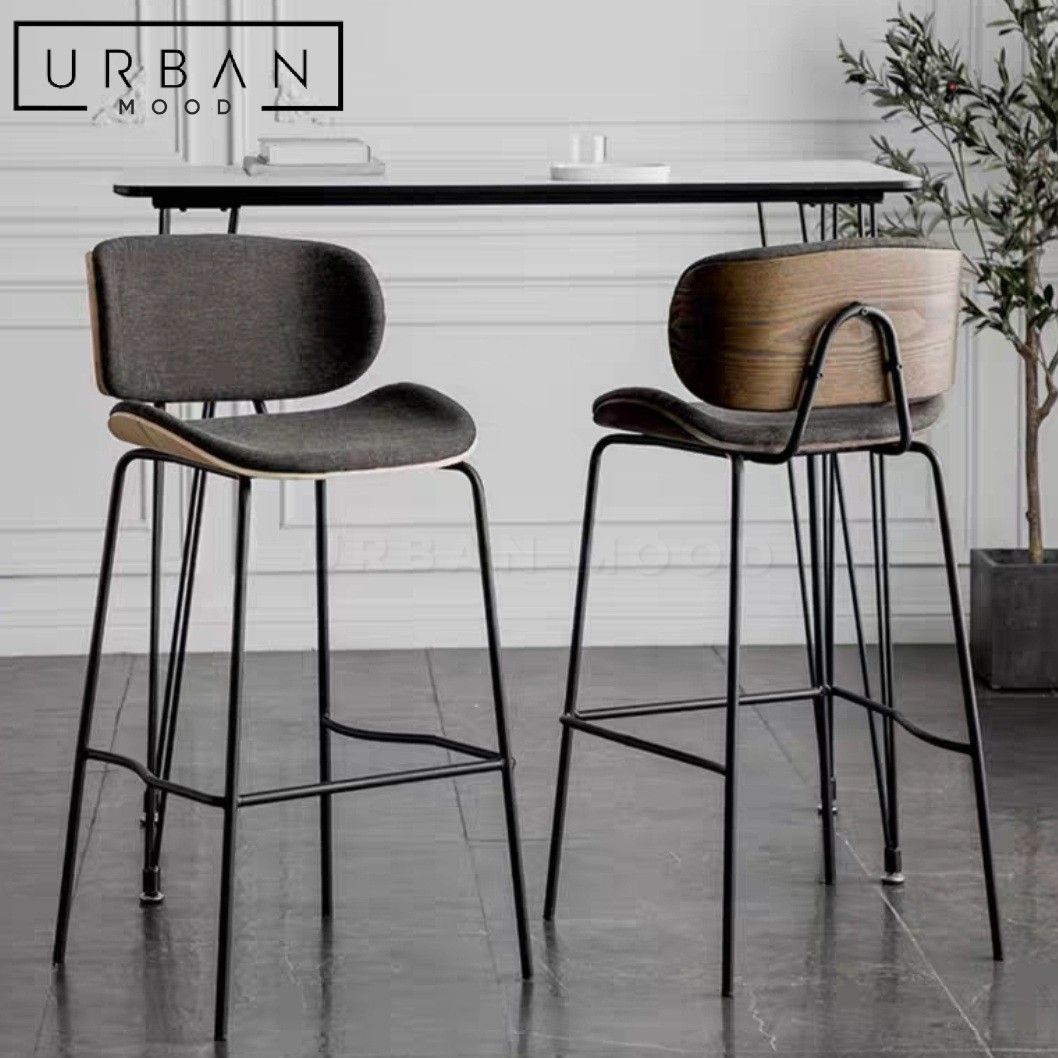 Fabric bar best sale chairs