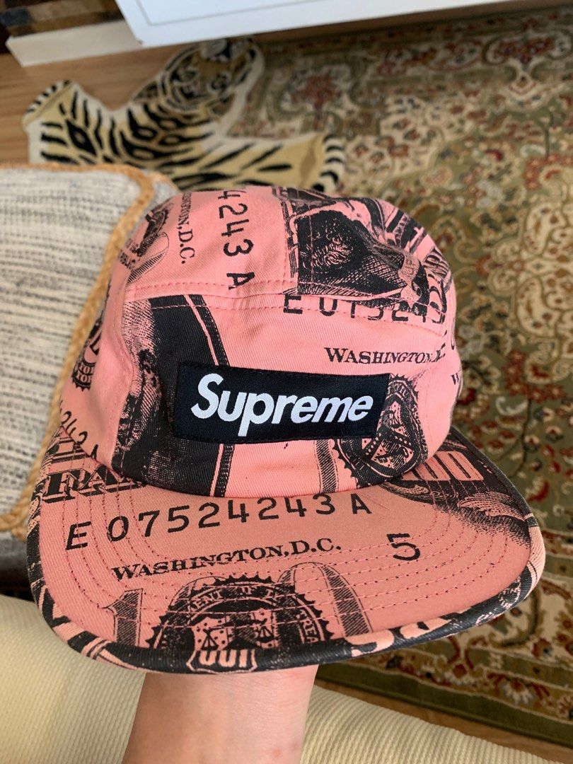 Supreme Benjamin Franklin Camp Cap 'Pink', Men's Fashion, Watches