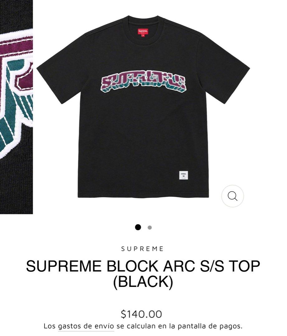 Supreme block sale t shirt