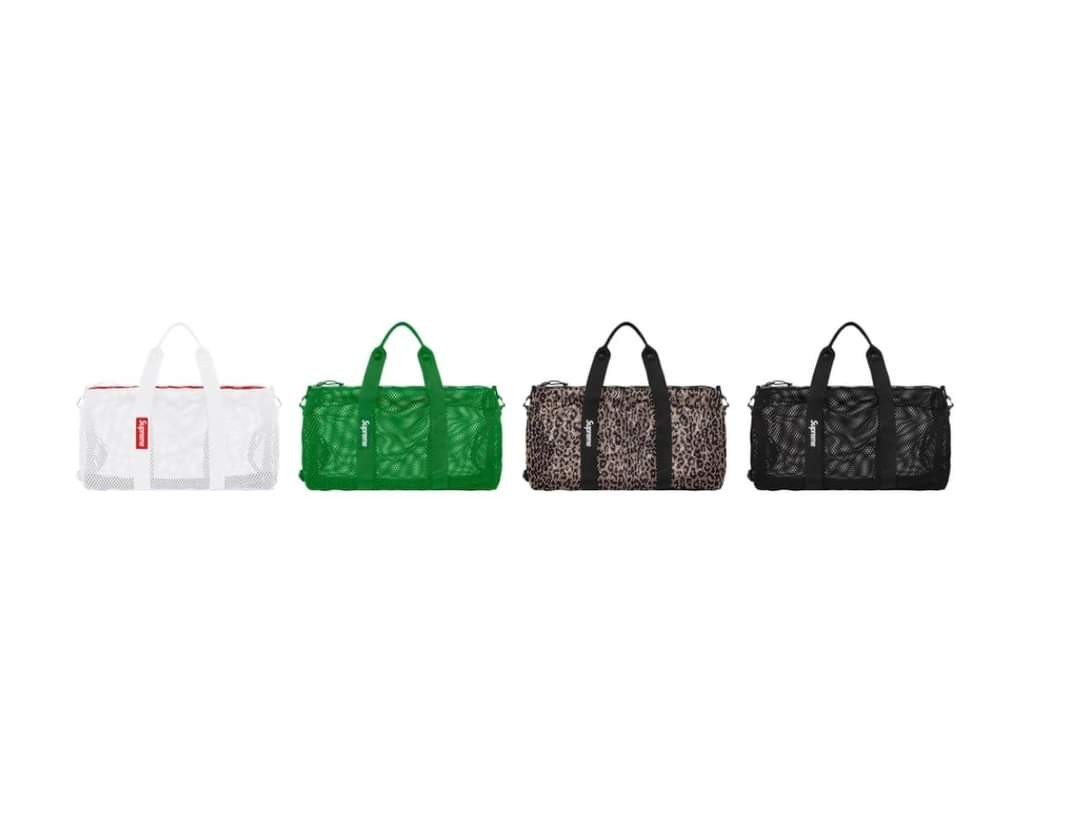 現貨]Supreme Mesh Duffle Bag 包, 他的時尚, 包, 腰包與手提包在旋轉拍賣