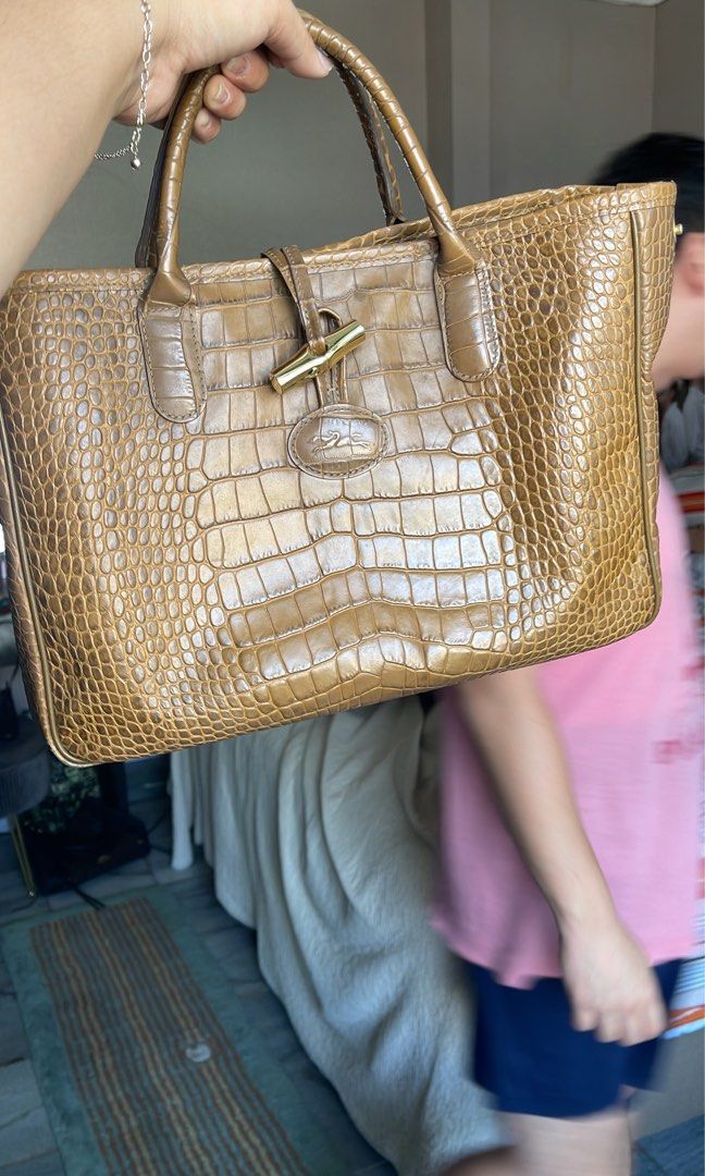 Longchamp crocodile bag clearance