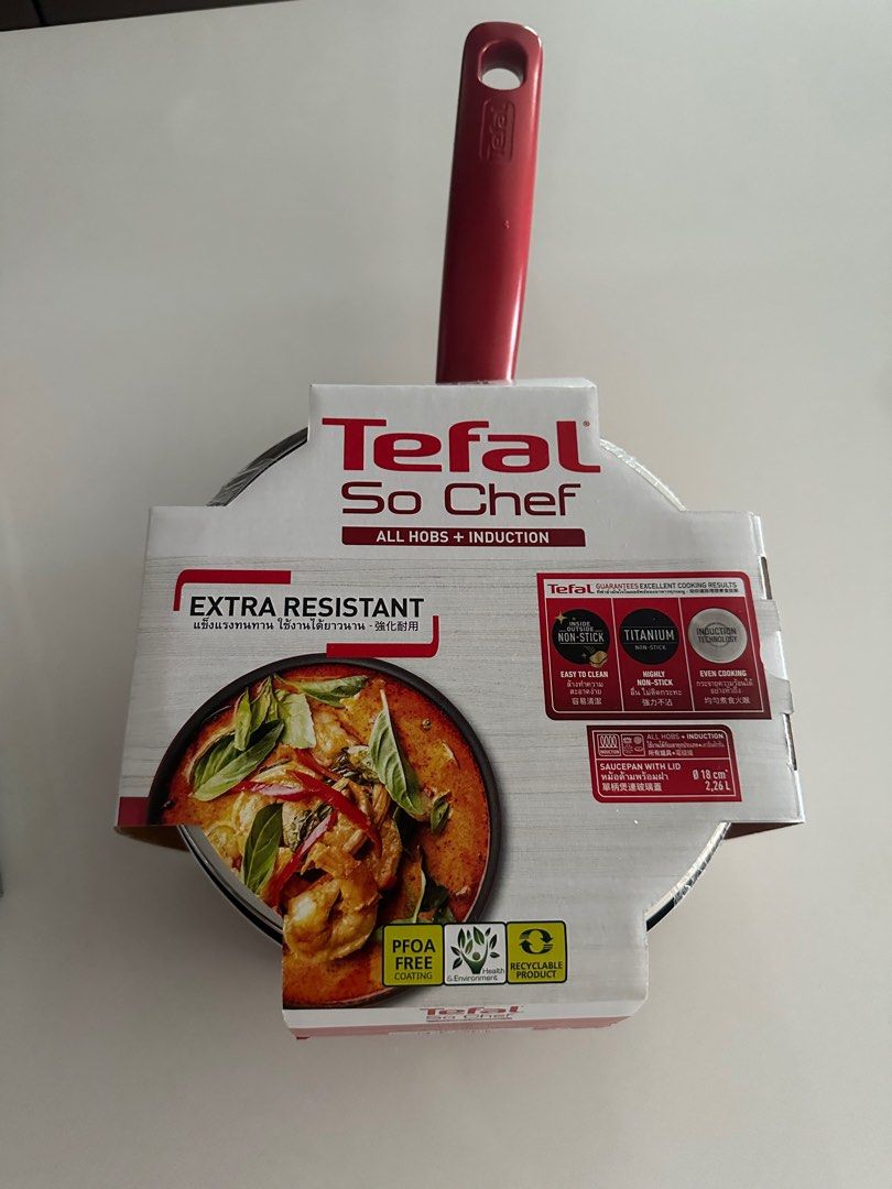 Tefal Saucepan with lid, Furniture & Home Living, Kitchenware