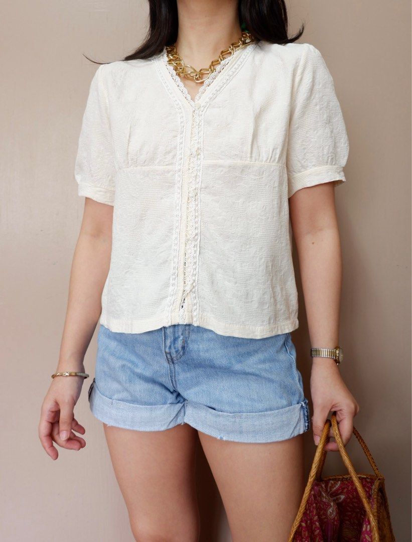 Off white blouse hotsell womens