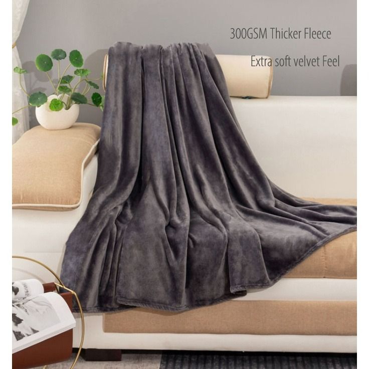 Fleece blanket thick top
