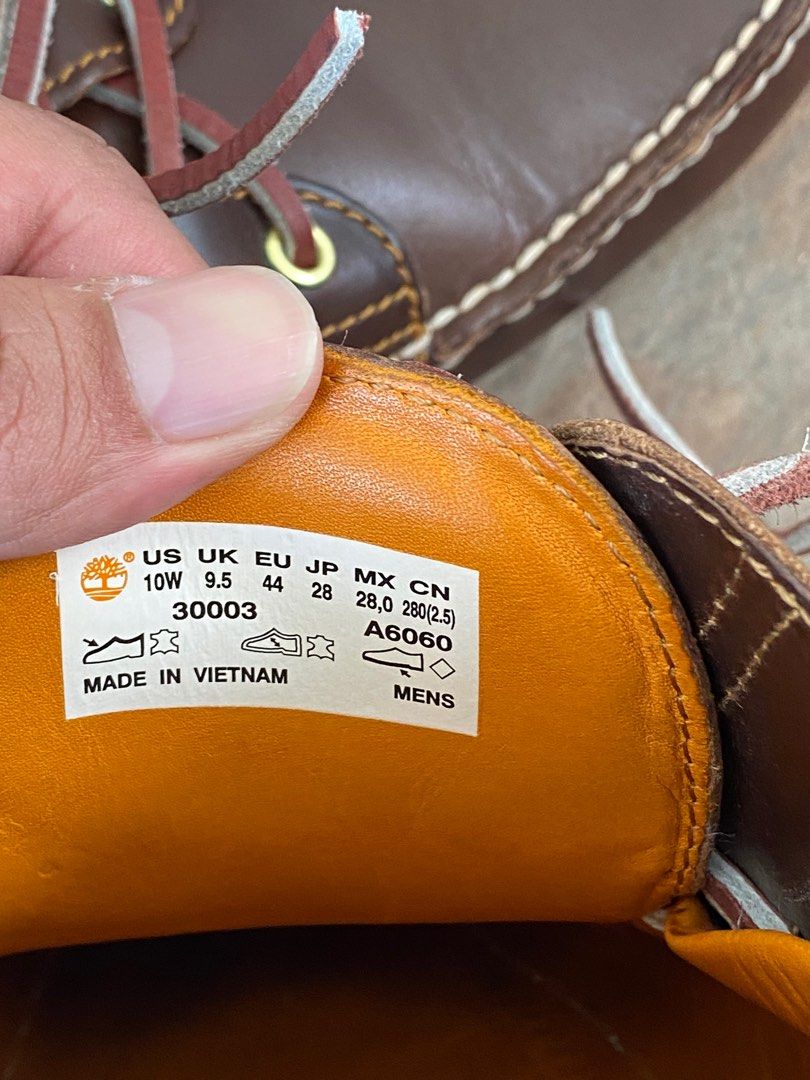 Timberland Lug Handsewn Boat Shoes UK9.5, Men's Fashion, Footwear