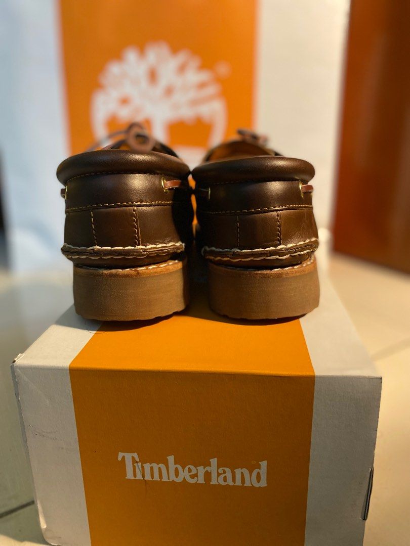 Timberland Lug Handsewn Boat Shoes UK9.5, Men's Fashion, Footwear