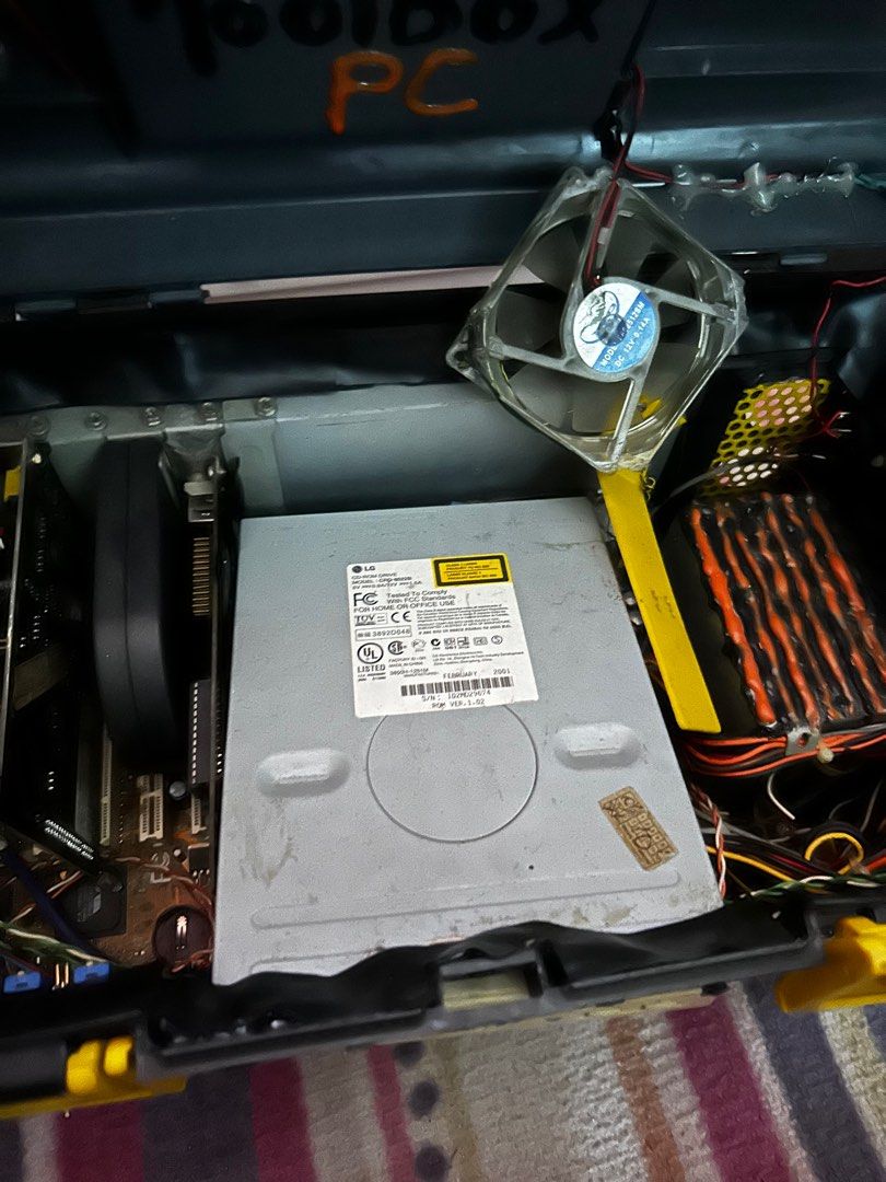 Toolbox PC Experiments (Category: Strollers) located in Kuala Lumpur. Submitted by innov8ventures (Listing ID 1240273444, Image 3). Description: This toolbox pc has full set with motherboard If u are good u can make it work It has led lights and etc Just my own design.