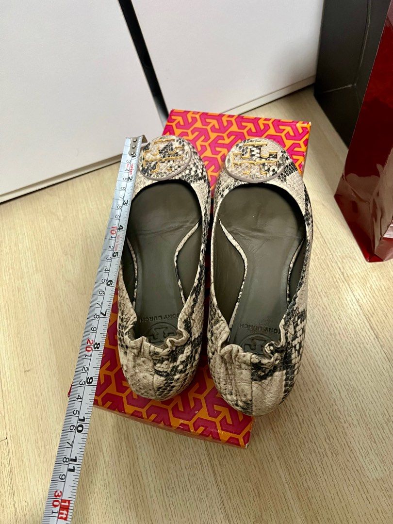 Snakeskin tory on sale burch flats