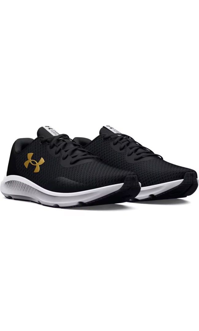 Under Armour UA Charged Pursuit 3 Running Shoes (Black and Gold