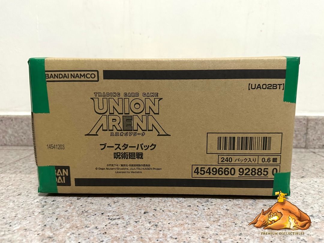 Union Arena TCG Jujutsu Kaisen Booster Box Sealed Case of 12 boxes, Hobbies  & Toys, Toys & Games on Carousell