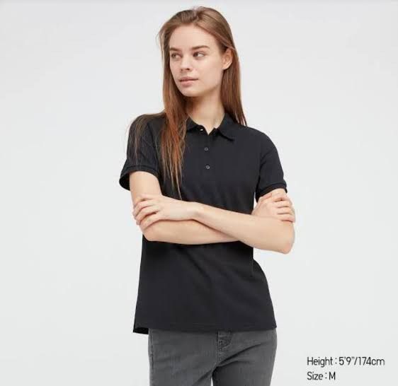 UNIQLO STRETCH PIQUE POLO Women s Fashion Tops Shirts on Carousell