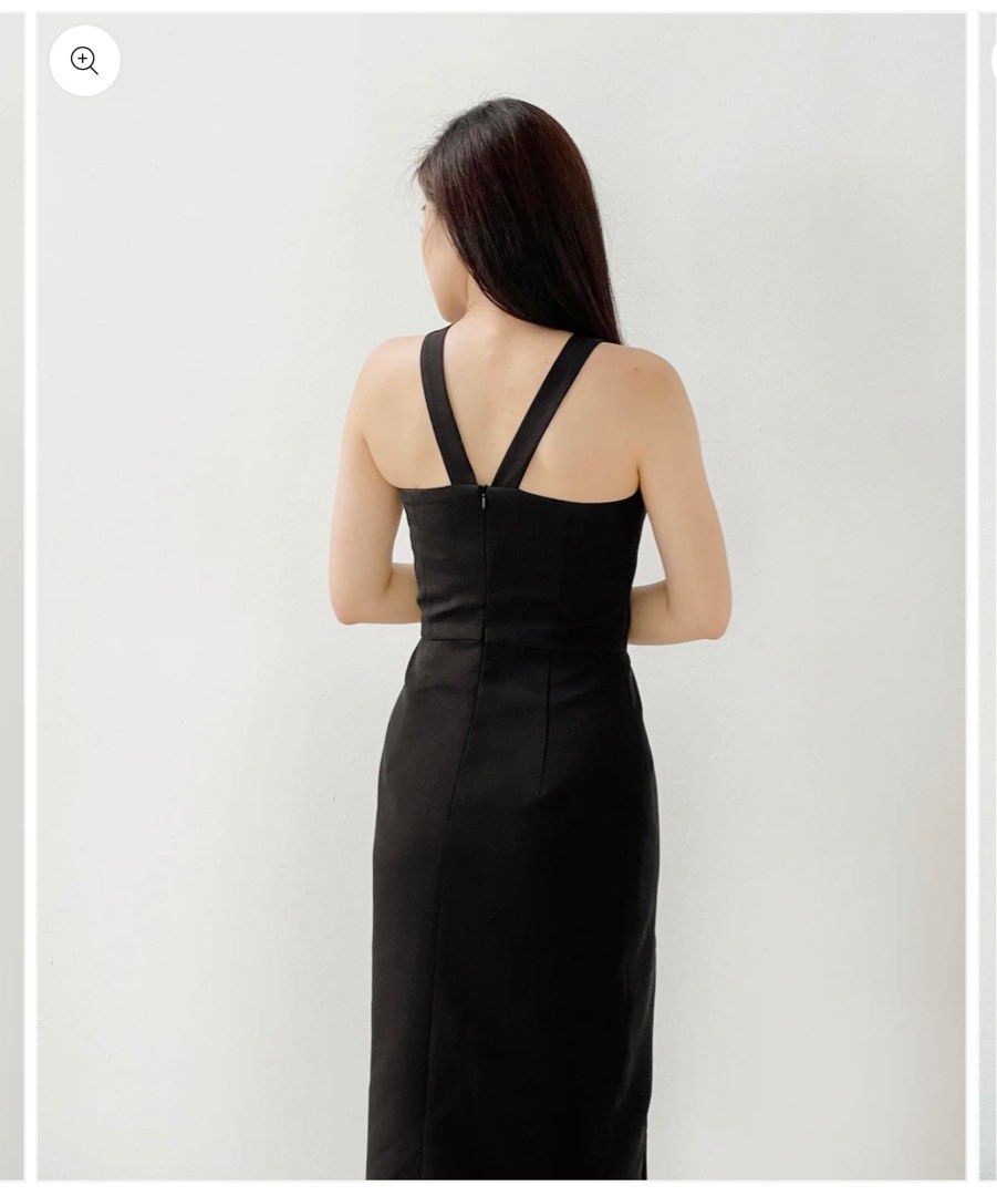 Elegant sexy black dress top