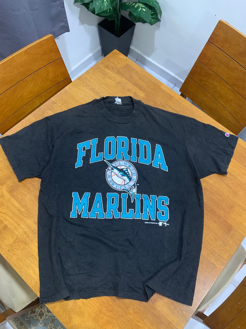 Vintage Florida Marlins T Shirt Tee Salem Sportswear Made USA 
