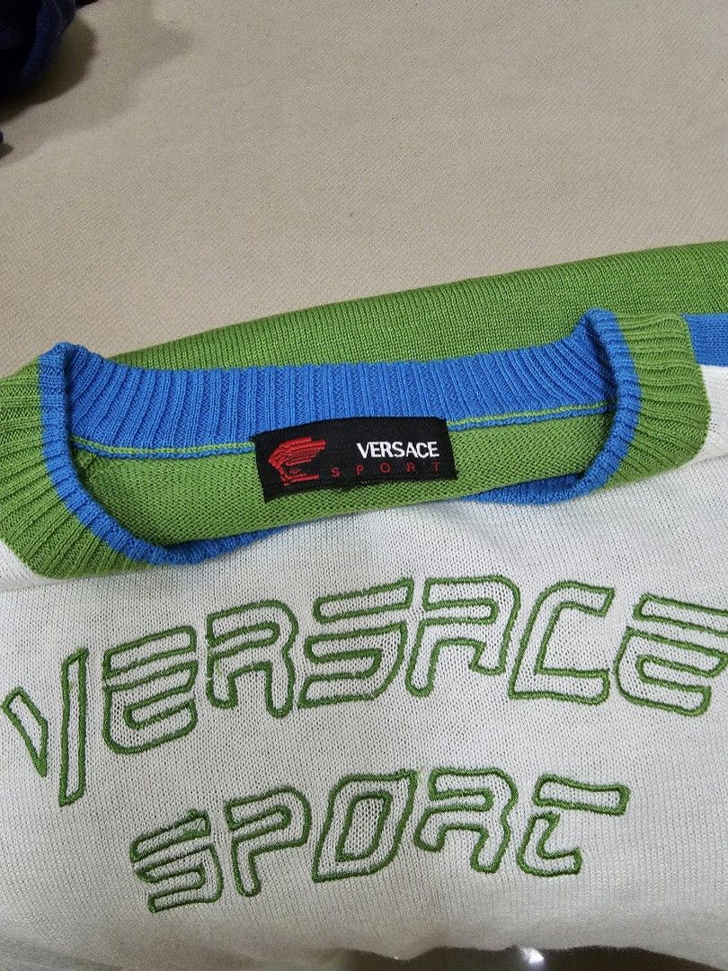 Vintage Versace Sport Embroid LogoTop, Luxury, Apparel on Carousell