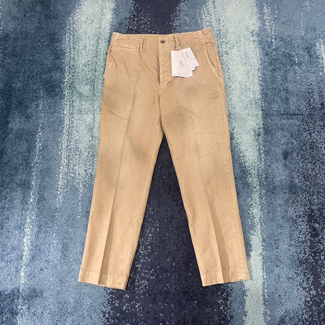 VISVIM 23SS CHINO PANTS DMGD, 名牌, 服裝- Carousell