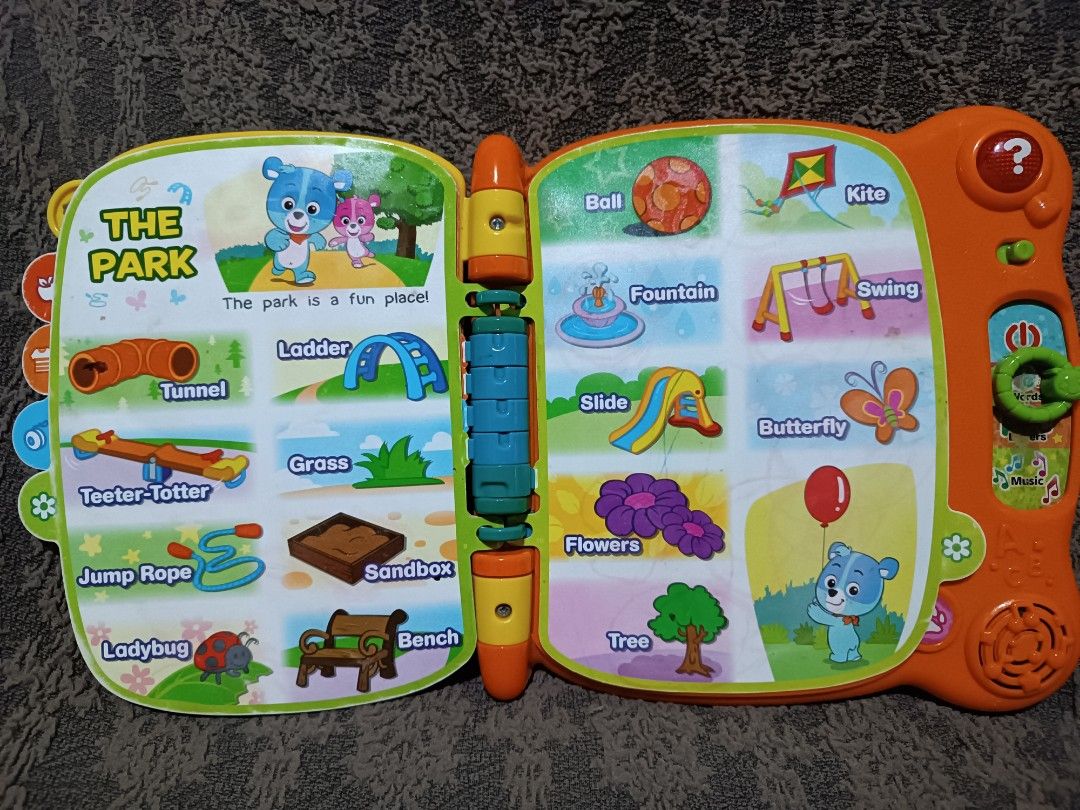 Vtech touch and teach word book hobbies toys toys games on carousell