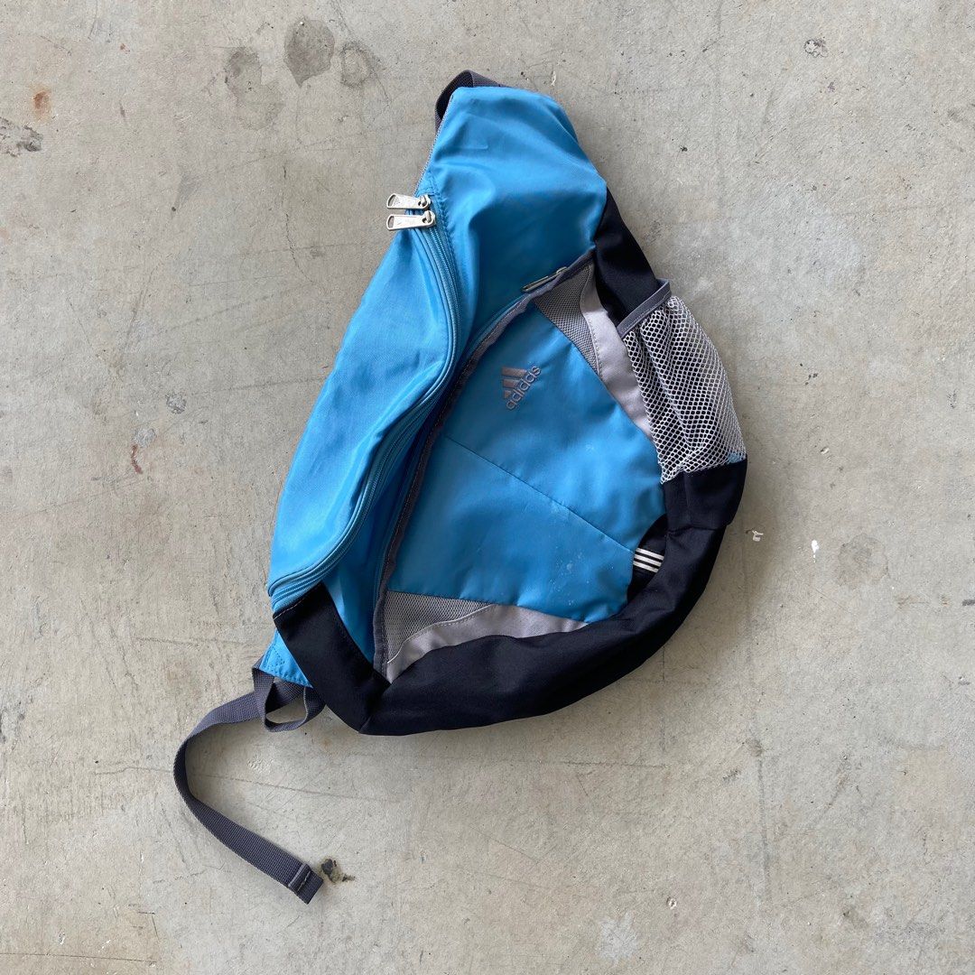 Vtg adidas baby blue crossbody bag Men s Fashion Bags Backpacks