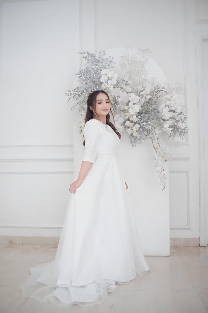 Dress shop putih simple