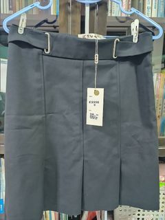 Kiyo Black Formal Dressy Shorts Mid-low Rise Asymmetrical Skirt