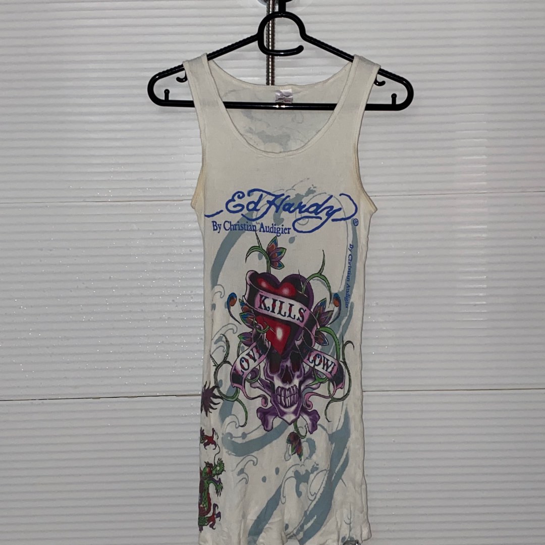 y2k ed hardy top on Carousell