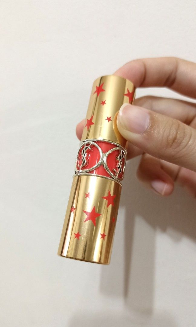 Ysl Rouge Volute Shine Lipsticks *Limited Edition*- 12 Corail Dolman,  Beauty & Personal Care, Face, Makeup On Carousell