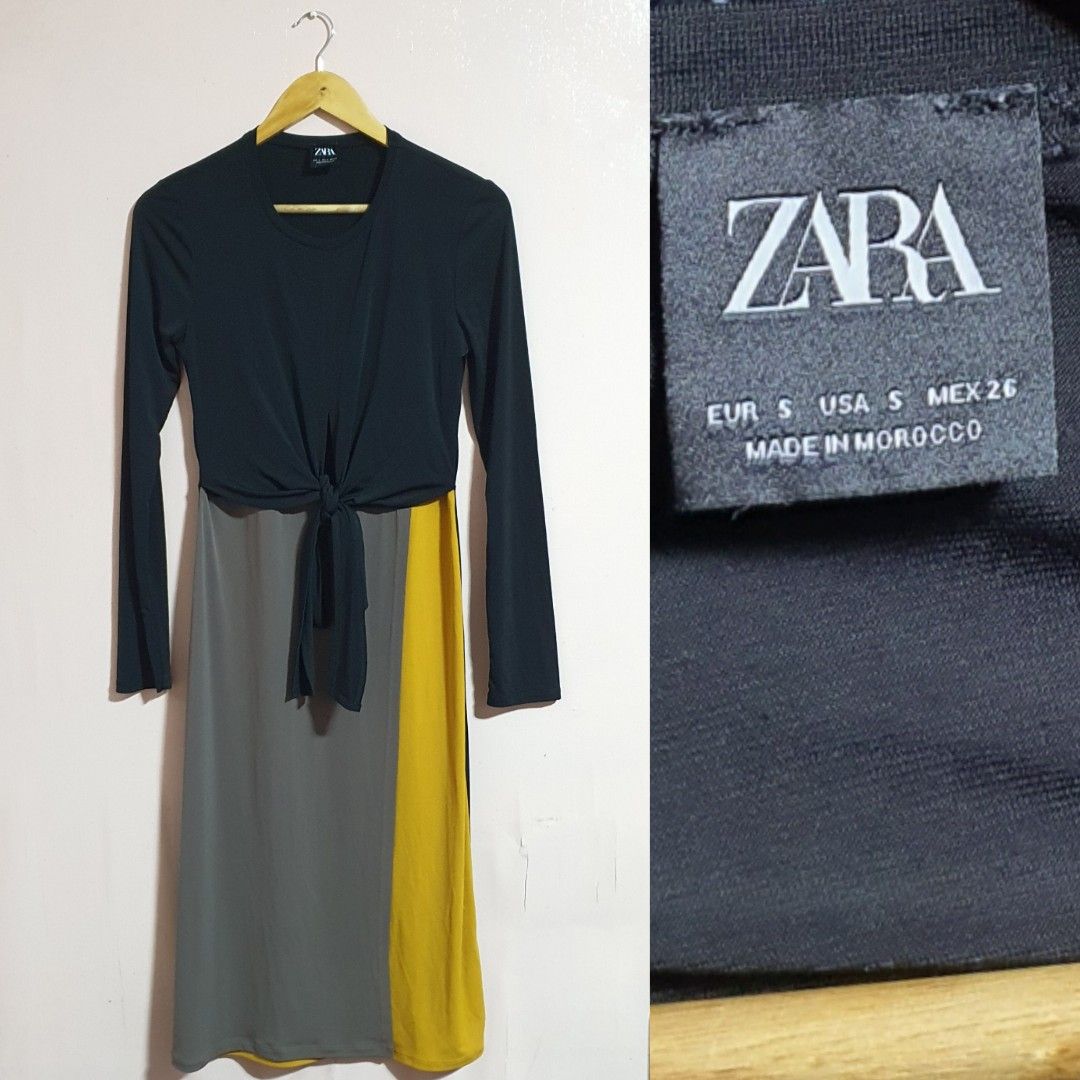 Robe color block zara outlet