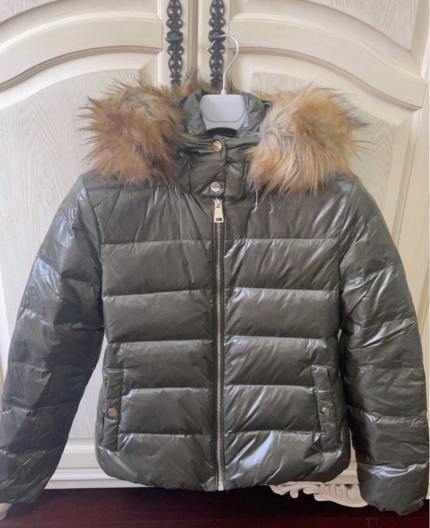 Zara shiny coat discount