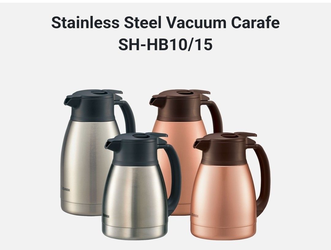 Zojirushi SH-HB15XA Vacuum Carafe, 1.5-Liter, Stainless Steel