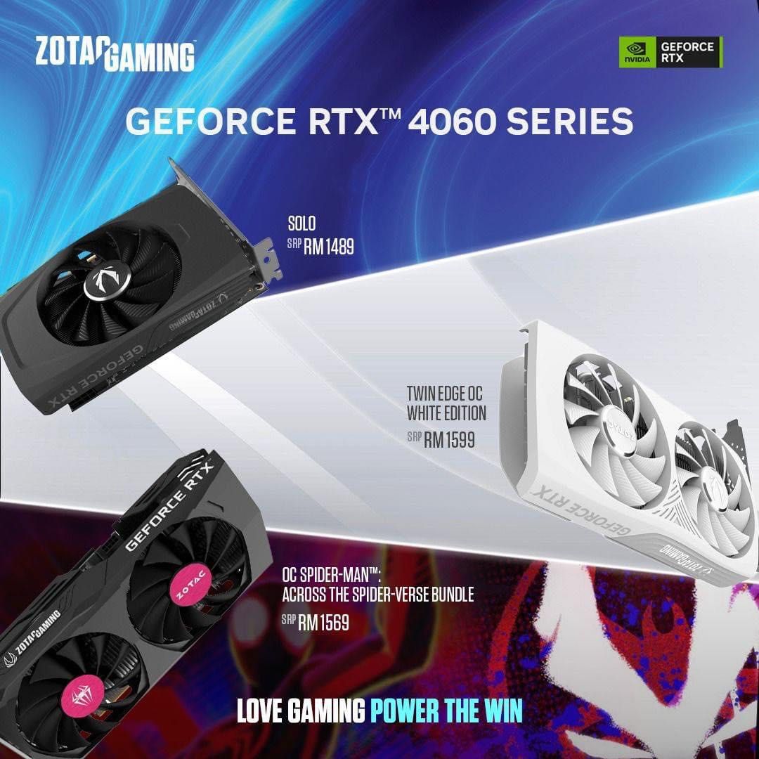 ZOTAC GAMING GeForce RTX 4060 8GB OC Spider-Man™: Across The