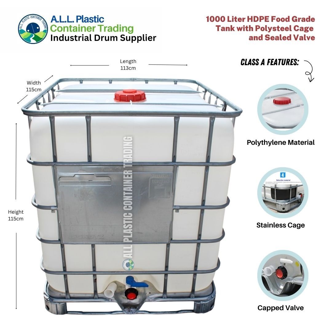 Contenedor de HDPE cúbico de barril de tanque IBCContenedor de HDPE cúbico de barril de tanque IBC  