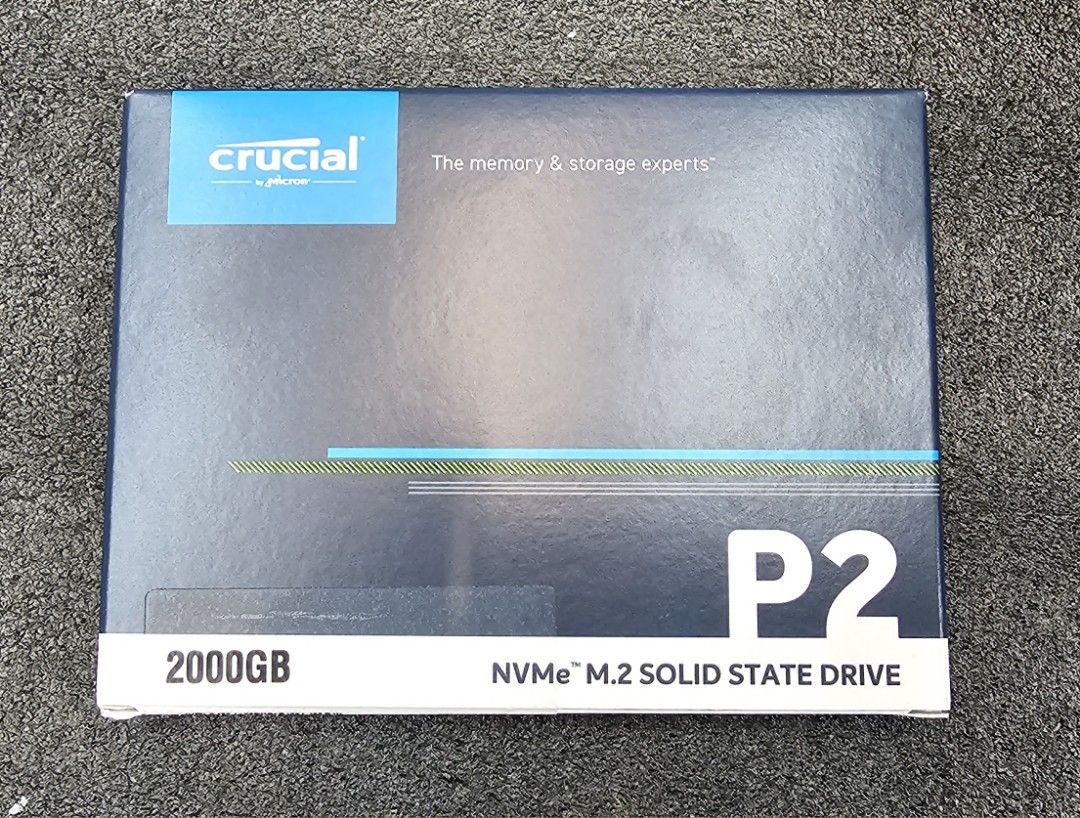 全新未開封，Crucial P2 2TB NVMe SSD, 電腦＆科技, 電腦周邊及配件