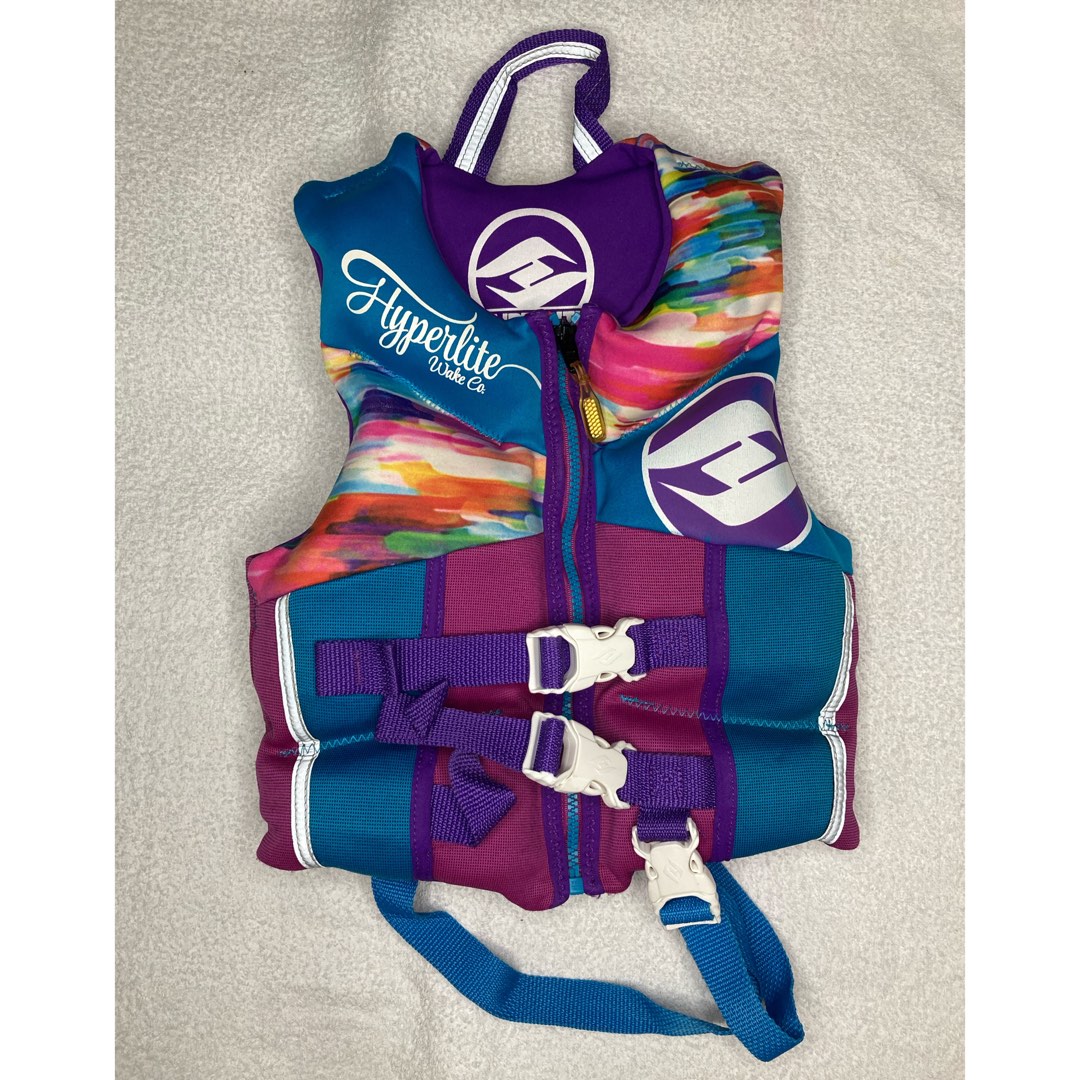 1-3T Child Hyperlite Wake Co. Pink LifeVest floating Jacket USCG ...