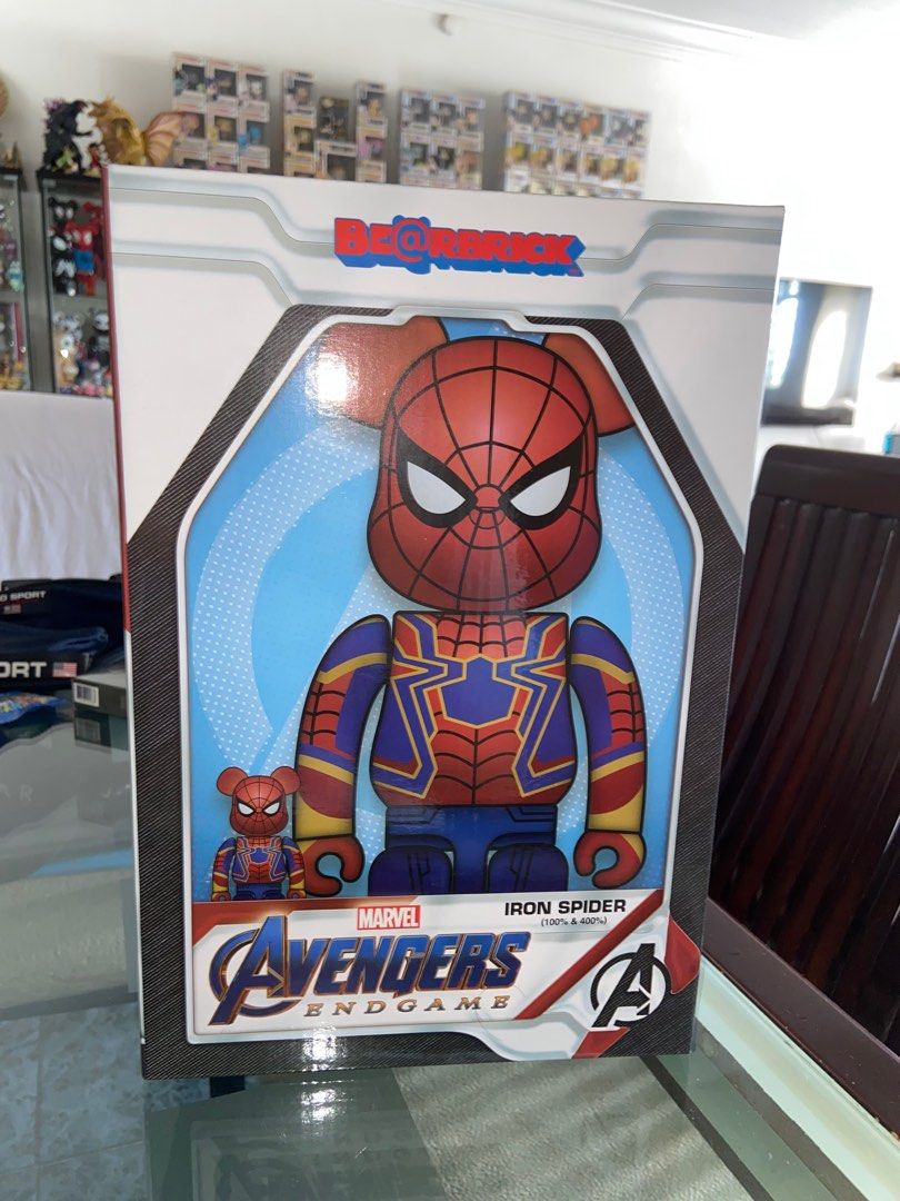 BE@RBRICK IRON SPIDER 100％ & 400％ Iron Spider Bearbrick 400%+100