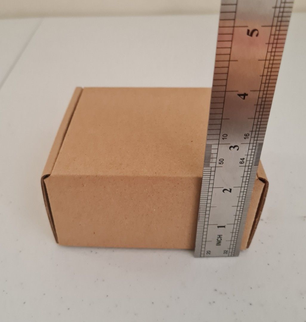 4x4 inches Small Corrugated Mailer Boxes for Giveaways or Small Packaging (Category: Storage Boxes & Baskets) located in Quezon City. Submitted by ellie_8282 (Listing ID 1230571994, Image 3). Description: 30 pcs Inside Dimension 4in x 4in x 2in Snug and perfect fit when assembled.