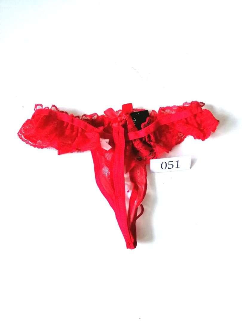 51 Red Pearl T String Sexy Panty For Lady Lady Ladies Woman Women 