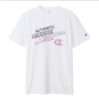 真品 美國品牌 CHAMPION 日版 印花LOGO 短T 男款