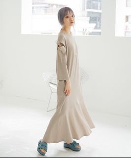 單件免運 🇯🇵 Kastane 袖套綁帶魚尾洋裝 日牌正品