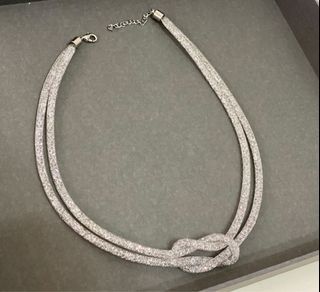 水晶頸鏈 bling bling necklace  超閃 有禮盒 銀色 crystal 晚宴 謝師宴 婚宴 飾物