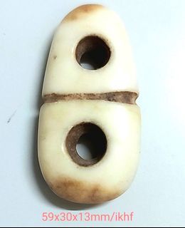 古舊地方白玉双孔壁 ikhf